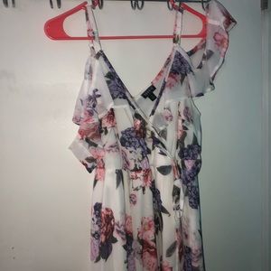torrid Dresses - Torrid Floral Cold Shoulder Chiffon Dress torrid Dresses - Torrid Floral Cold Shoulder Chiffon Dress